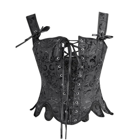 UPPADA Corset Top On Sale Plus Size Corset Tops for Women Underbust Corset Belt Overbust Corset with Straps Bodice Corset Lace Up Corset Dress Vintage Crop Top