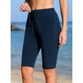 thumbnail image 3 of Charmo Bas de Maillot de Bain Longueur Genou pour Femmes, Capris de Bain à Cordon, Culotte Intégrée avec Poches, 3 of 7