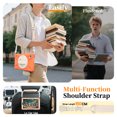 thumbnail image 3 of For Samsung Galaxy Tab A11 2025/Tab A9 2023 Case 8.7 inch (SM-X133/X135/ SM-X110/X115), 360 Hand Strap, Shoulder Strap, Kickstand, Rugged Drop Protection, Coral Orange, 3 of 6