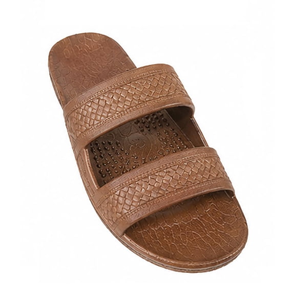 Hawaiian Men's Pali Slides Brown Sandal Size 10M - Comfortable Synthetic Footwear