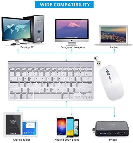 Wireless keyboard and mouse compatible with iMac MacBook and Windows computers (Wireless Blueprint)