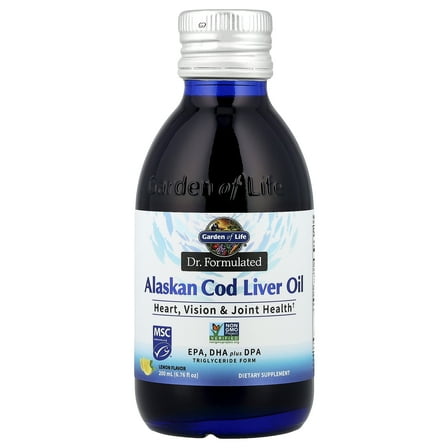 Garden of Life Dr. Formulated, Alaskan Cod Liver Oil, Lemon, 6.76 fl oz (200 ml)