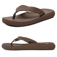 thumbnail image 3 of WOTTE Women's Yoga Mat Flip Flops Soft Cushion Thong Sandals Size 6, Brown, 3 of 6
