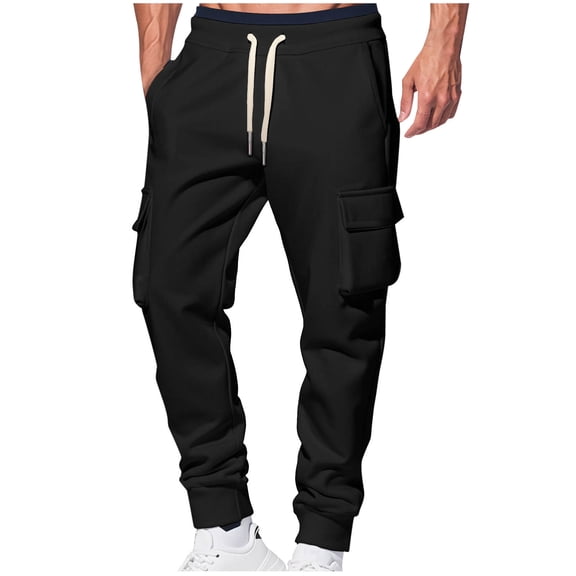 YABCSAZ Joggers for Men Casual Relaxed Fit Athletic Pants Wide Leg Tapered Sweatpants Drawstring Elastic Waist Pants Summer Loose Gym Pants Joggers for Workout Training Running Hiking
