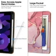 thumbnail image 6 of iPad Air 5th/4th Generation Case 2022/2020, iPad Air 10.9 Inch Case Cover with Built-in Pencil Holder and Hand Strap, Auto Sleep/Wake, Multiple Viewing Angles for iPad Air 5/4 Gen,Pink Cloud, 6 of 7