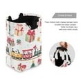 thumbnail image 3 of Yayeee Freestanding Laundry Hamper with Handle Collapsible Large Storage Basket for Clothes, Christmas Penguin, 3 of 7