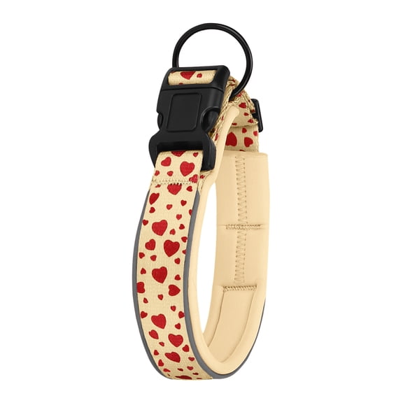 Dog Collar Soft Neoprene Padded Pet Collar to All Breeds Male Female Dogs Heavy Duty Adjustable Reflective Nylon Collar