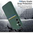 thumbnail image 5 of Samsung Galaxy S24 with Card Holder - Wallet Phone Case Galaxy S24 Hold 1-2 Cards for Women Men - Protective Soft Silicone Card Case for Samsung Galaxy S24 Green, 5 of 15