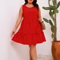 thumbnail image 6 of BLTIBY Womens Plus Size Dresses 2025 Sleeveless Spring Summer Mini Dress Round Neck Printed Casual Fashion Dresses Knee Length Red XXL, 6 of 6