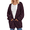 G-Purple, variant on UVN Sweaters for Women Fall Winter Open Front Cardigans Long Sleeve Oversized Casual Soft Knit Outerwear Coats with Pockets