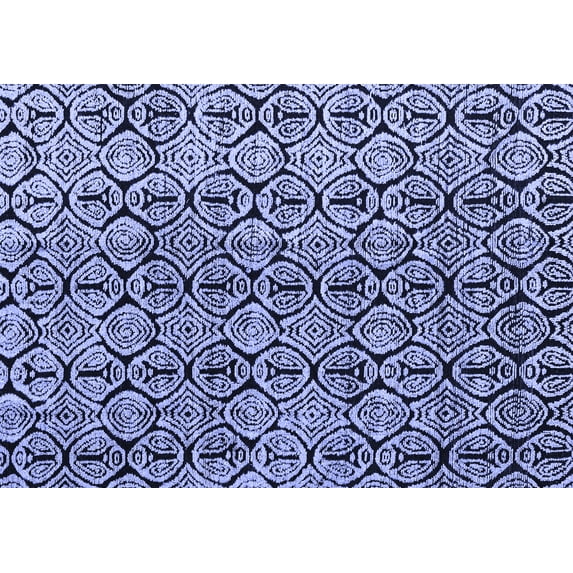 Ahgly Company Indoor Rectangle Abstract Blue Modern Area Rugs, 4' x 6'