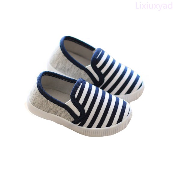 Lixiuxyad Spring And Autumn Children's Classic Fashion Casual Shoes With Striped Soft Soles Walking Sneakers Sizes 5.5(Toddler 6-12 Months)