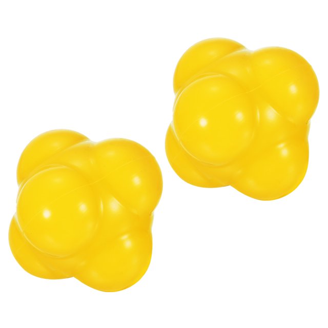 Unique Bargains Bounce Reaction Balls Coordination Training Ball Agility Trainer Silicone for Speed Reflex, Pink 2 Pack