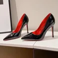 thumbnail image 2 of Escarpins pour Femmes Nouvelles Talons Hauts Semelle Strass Bas Rouges Talons Hauts Grande Taille Escarpins pour Femmes Chaussures Bout Pointu Plateforme, 2 of 7