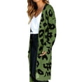 thumbnail image 4 of Oversized Women's Leopard Print Cardigan with Front Opening, 4 of 9
