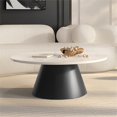 thumbnail image 2 of Posh Living Talen16"H Marble Coffee Table in Black/White Marble, 2 of 6