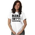 thumbnail image 3 of Funny Mama Llama Mothers Day Pun Women's Graphic T Shirt Tees Brisco Brands L, 3 of 5