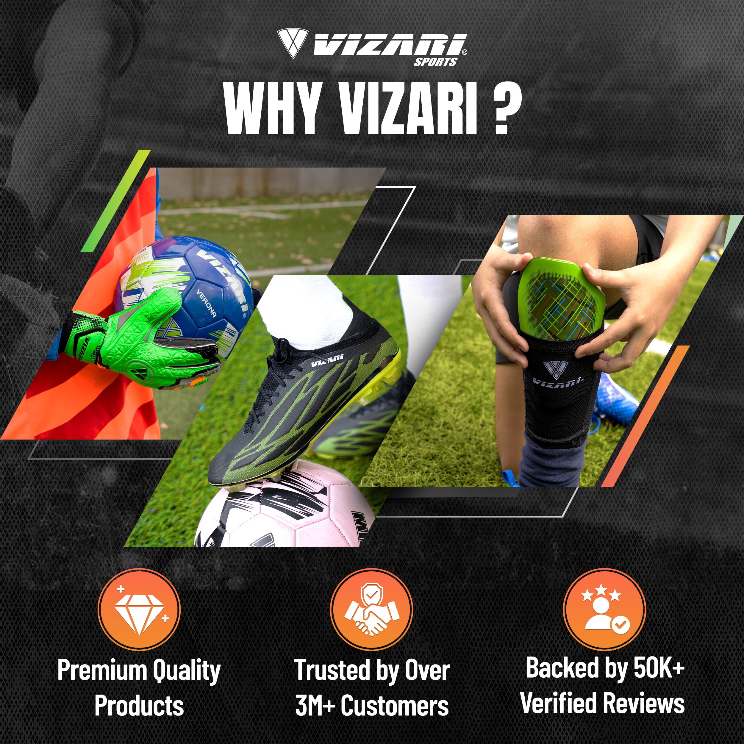 Vizari Malaga Shin Guards with Ankle Protection for Kids, Youth, and Adults | Lightweight Soccer Pads for Boys and Girls Ages 3+ - PURPLE/GREEN, L