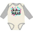 thumbnail image 3 of Inktastic Sister Squad Hearts Girls Long Sleeve Baby Bodysuit, 3 of 5