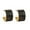 Chubby Black Enamel Hoop Earrings, variant on Elegant Cute Designer Chubby White Enamel Hoop Earrings for Women