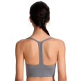 thumbnail image 4 of Baywell Women's Y Back Sports Bras Spaghetti Strap A–D Cups Low Impact Racerback Padded Yoga Running Workout Bra Gray S-2XL, 4 of 10