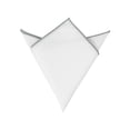 thumbnail image 1 of INSPIRE CHIC Men's Pocket Square Cotton Handkerchiefs for Suits Jacket Silver Gray One Size, 1 of 4