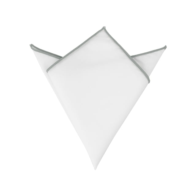 INSPIRE CHIC Men's Pocket Square Cotton Handkerchiefs for Suits Jacket Silver Gray One Size