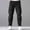 Black, variant on YLSDY Men's Solid Casual Pants, Elastic Drawstring Waist, Multi Zipper Pockets, Loose Fit Streetwear Trousers Gray S