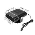 thumbnail image 2 of Portable Car Heater Fast Heating Quickly Defrost Demister Heat Fan Aousthop 12/24V Auto Dryer Windshield Car Heater Plug Into Corner Fan, 2 of 4
