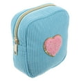 thumbnail image 2 of Mini neceser de dibujos animados con parche de corazón, pequeño neceser para bolso, neceser de viaje, moderno organizador de maquillaje para mujeres y niñas, pequeño neceser con cremallera, 2 of 8