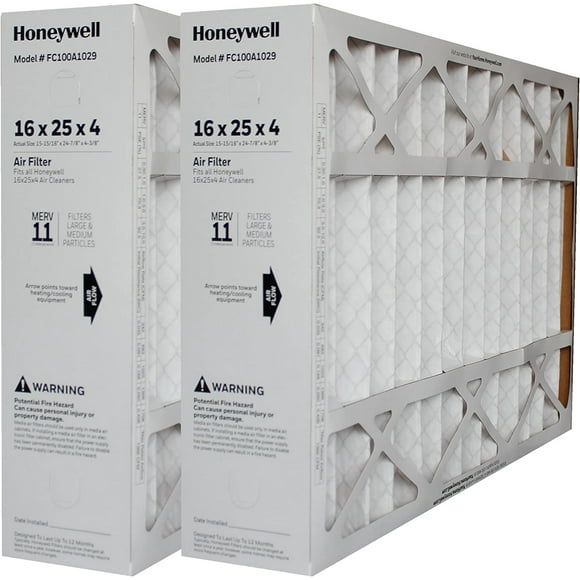 Honeywell Home FC100A1029 16x25x4 PACK OF 2