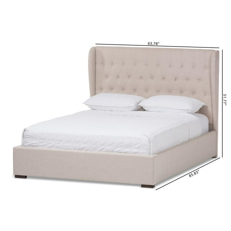 Baxton Studio Taylor Modern and Contemporary Light Beige Fabric Queen Size Gas-Lift Platform Bed Baxton Studio Taylor Modern and Contemporary Light Beige Fabric Queen Size Gas-Lift Platform Bed