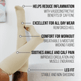 thumbnail image 6 of Skineez Hydrating Compression Socks 10-20mmHg, size S/M, Tan, 6 of 10
