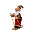 thumbnail image 1 of Muñeco de pie de Papá Noel de Navidad, muñeco colgante de esquí de trineo, adorno de árbol de Navidad, juguete de felpa, decoración de fiesta, 1 of 4