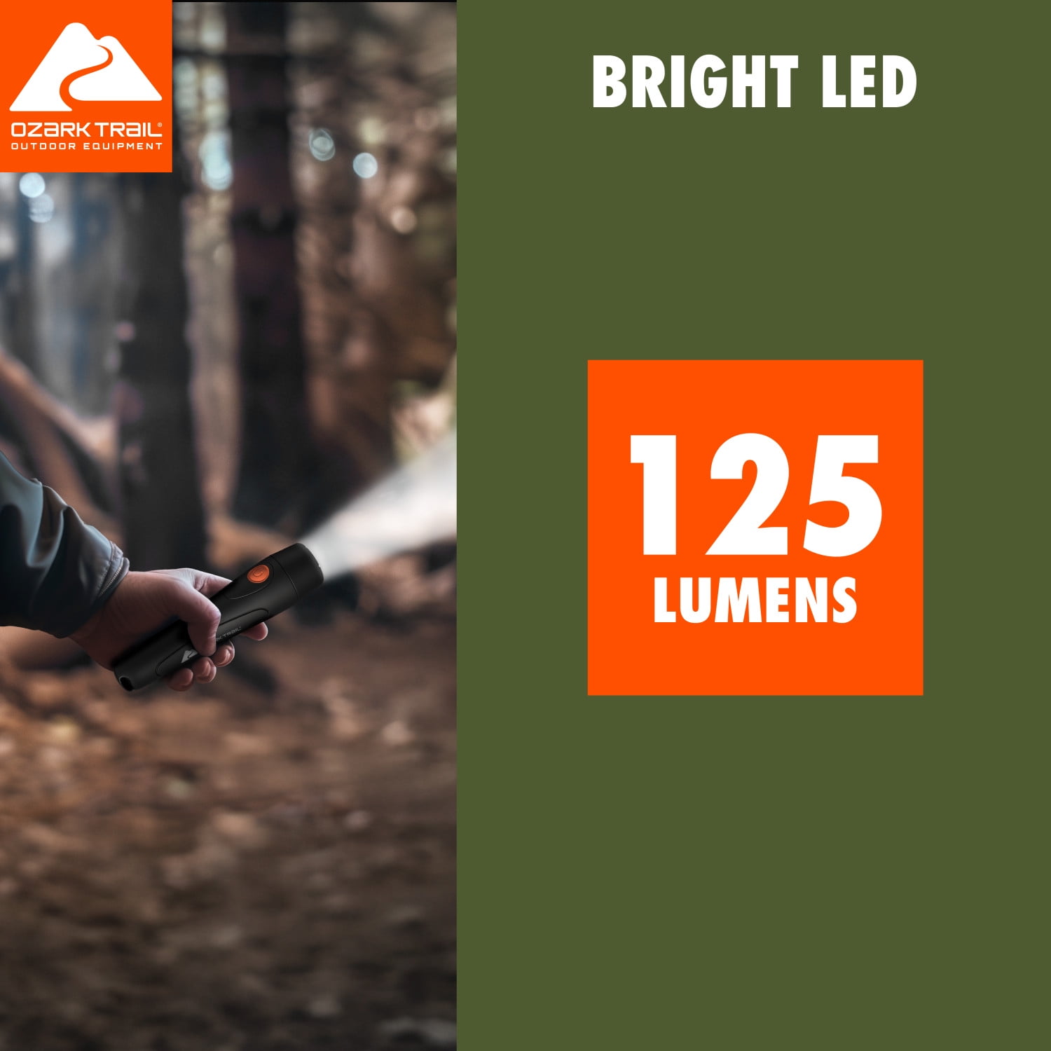 Ozark Trail 125 Lumens All-Purpose Durable LED Flashlight
