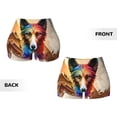 thumbnail image 6 of Athletic Shorts for Women, Colorful Art Dog Seam Womens Shorts High Waisted Sport Running Workout Gym, 6 of 8