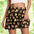thumbnail image 2 of DHFJKG Womens Athletic Skorts For Running Tennis Clover Print Workout Mini Skirt With Built In Shorts Comfortable Activewear Versatile Skirt, 2 of 7