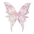 thumbnail image 2 of Disfraz de mariposa con alas para usar como accesorio fotográfico para fiestas de carnaval y festivales. Rosa, 2 of 9