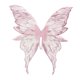 thumbnail image 2 of Disfraz de mariposa con alas para usar como accesorio fotográfico para fiestas de carnaval y festivales. Rosa, 2 of 9