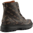 thumbnail image 3 of Guess Tesero Men's Zip Up 4G Logo Print Synthetic Ankle Boot In Brown Size 8.5, 3 of 6