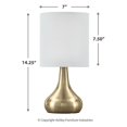 thumbnail image 5 of Signature Design by Ashley Camdale 17" Droplet Shape Table Lamp with USB Charging Port, Brass, 5 of 5