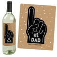 thumbnail image 2 of Big Dot of Happiness My Dad is Rad - Father's Day Gift For Men - Wine Bottle Label Stickers - Set of 4, 2 of 8