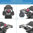 thumbnail image 2 of Treadmill Desk Attachment with Large Laptop Platform, Universal Ergonomic Workstation for Laptops/Tablets, Fits Treadmill Handlebars Up to 36 Inches, Black, 2 of 8
