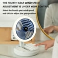 thumbnail image 5 of Ikohbadg Multifunctional Foldable Desktop Electric Fan, Charging Small Fan with Night Light, Wall Mounted Rotating Ceiling Fan, Small USB Desk Fan, for Bedroom Home Office, 5 of 20