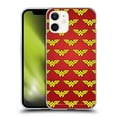 thumbnail image 1 of Head Case Designs Officially Licensed Wonder Woman DC Comics Logos Pattern Soft Gel Case Compatible with Apple iPhone 12 Mini, 1 of 7