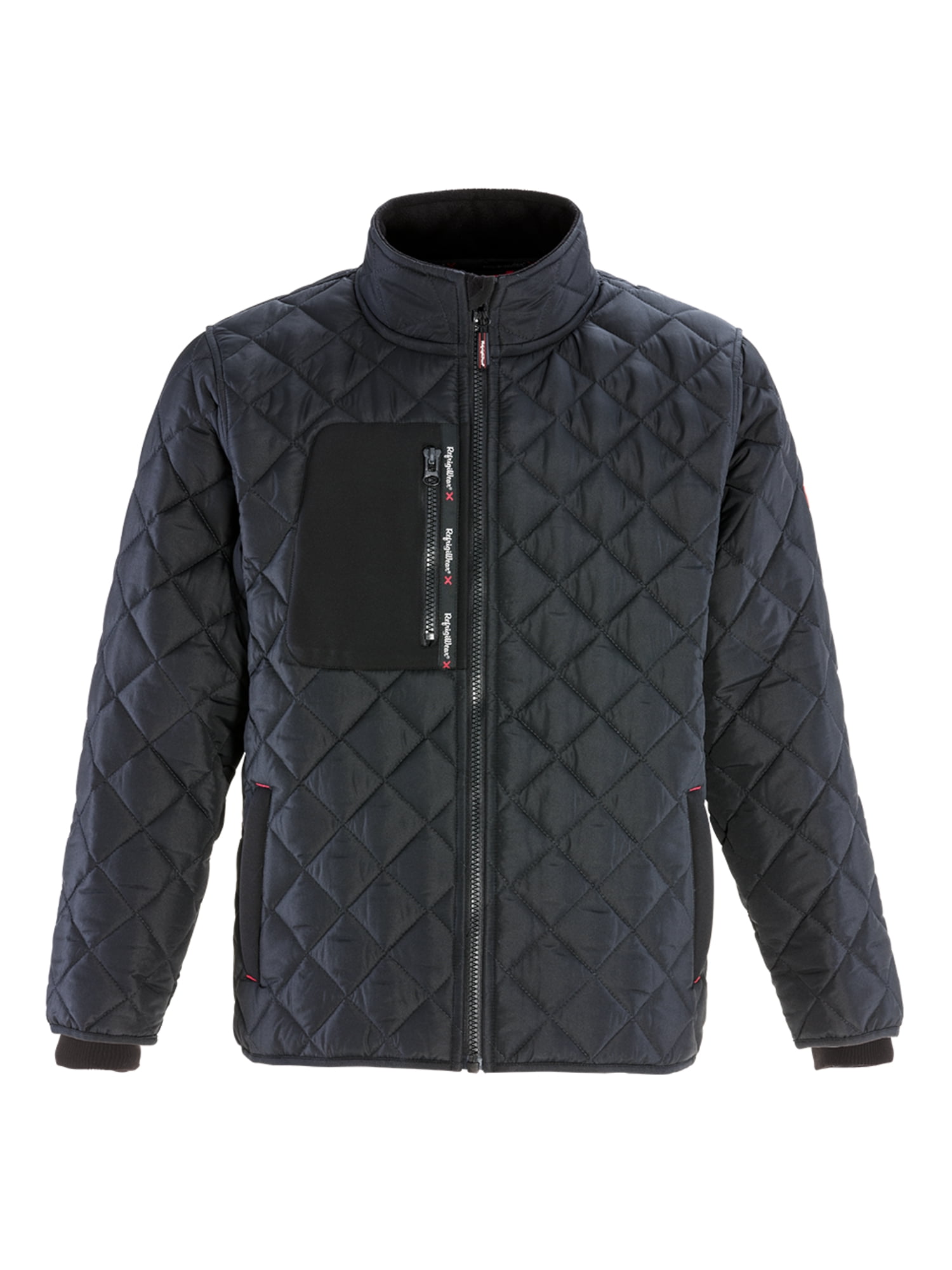 RefrigiWear Mens Water-Resistant Insulated Winterseal Coat with Soft Fleece Collar 
