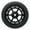 Black/Black, variant on UrbanArtt Civic Wheels - 110mm Black and Arctic Blue