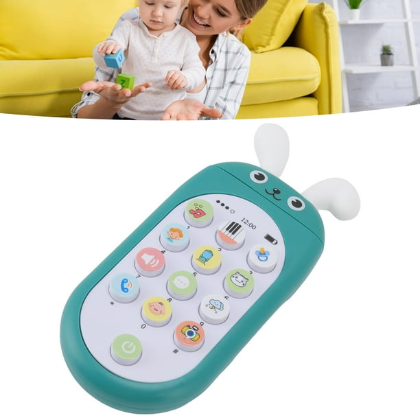 Electronic Baby Phone Toy Hand Eye Coordination Early Education Develop Imagination Mobile Phone Toy Role Play For Parent Child Play Green