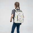 thumbnail image 5 of Naloa Easter Rabbit Print Lightweight DayBackpack Suitable for school, work, shopping, travel, etc., 5 of 5