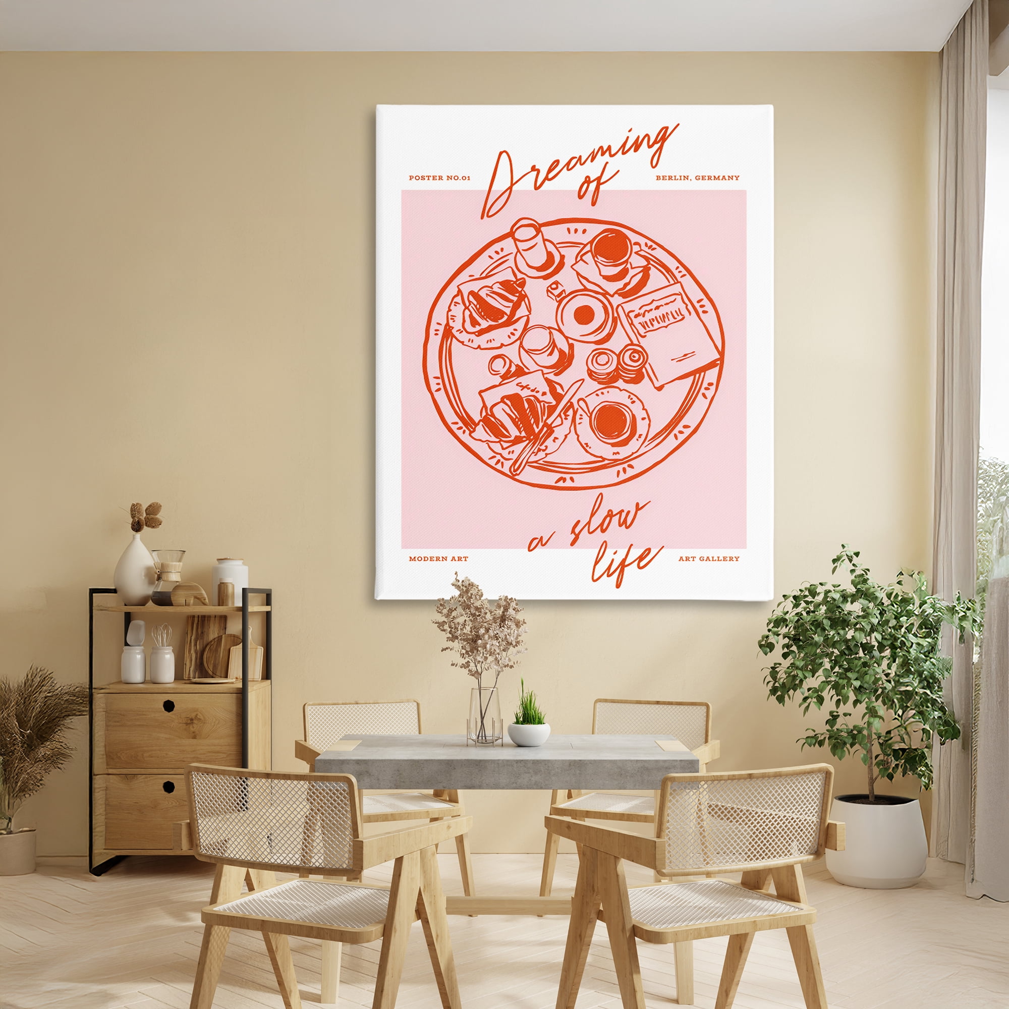 Stupell Industries Dreaming Of A Slow Life Canvas Wall Art, design by The Prints Vibe